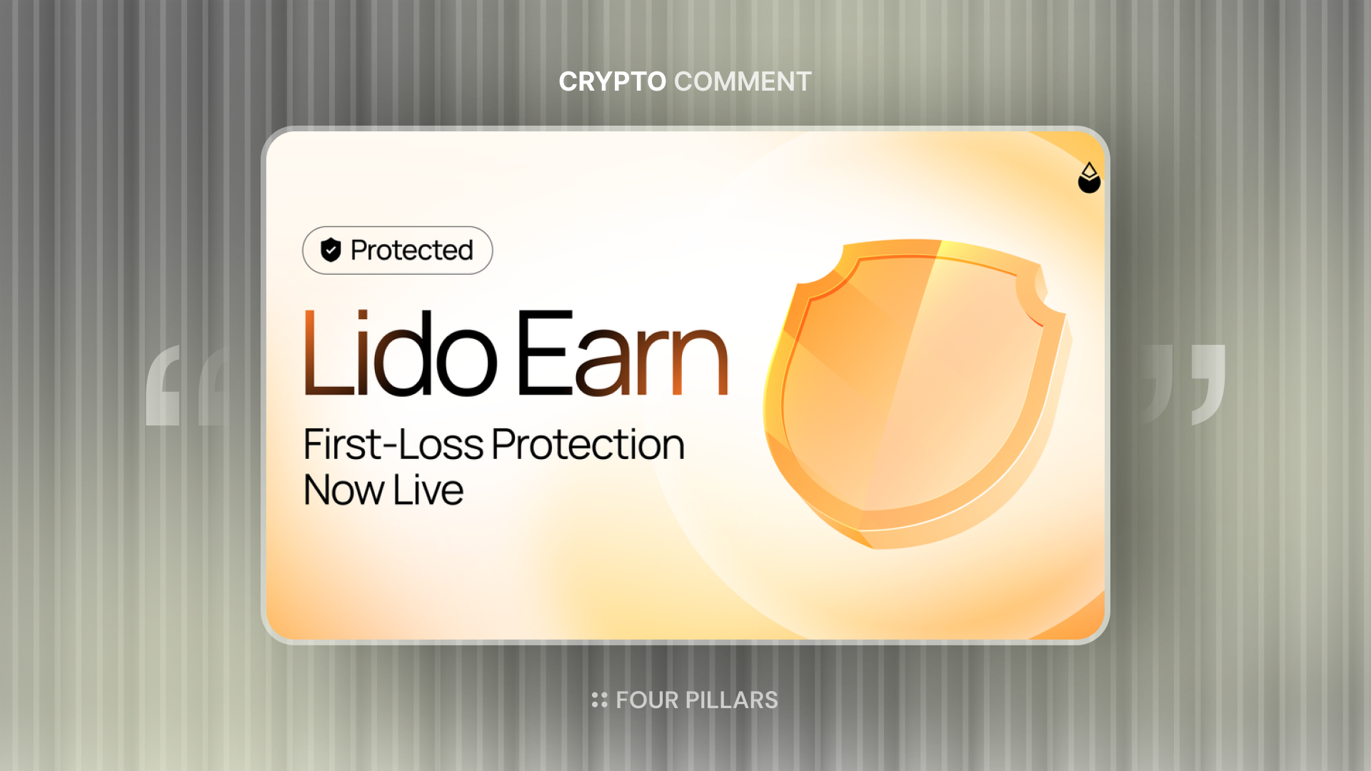 Lido EarnETH's First-Loss Activation: Notes on Revenue-Backed Vault Protection