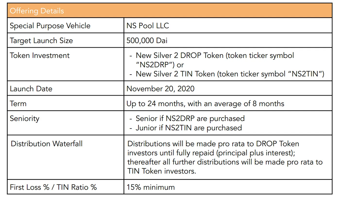 (Source: NS Pool LLC’s executive summary)
