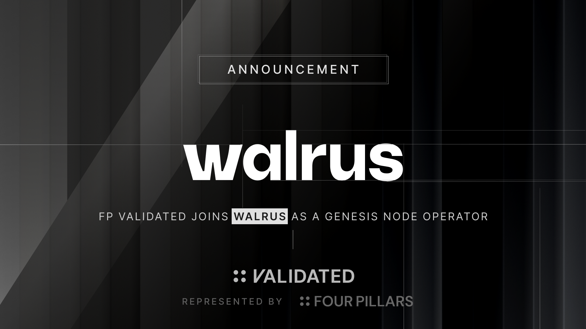 FP Validated Joins Walrus, a Decentralized Storage Network that Makes Data Programmable, as a Genesis Storage Node Operator